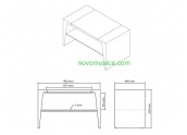 Mueble TV Norstone Arken 900