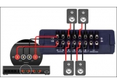 Conmutador 2 parejas altavoces en serie QED SS22-2