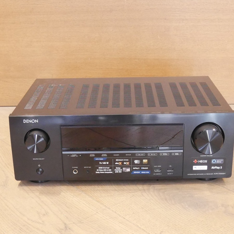 Denon AVR-X1600H | Amplificador Home Cinema con Heos, Dolby Atmos