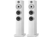 B&W 704 S3 | Altavoces de Suelo color Negro brillante / Blanco satinado/ Mocca