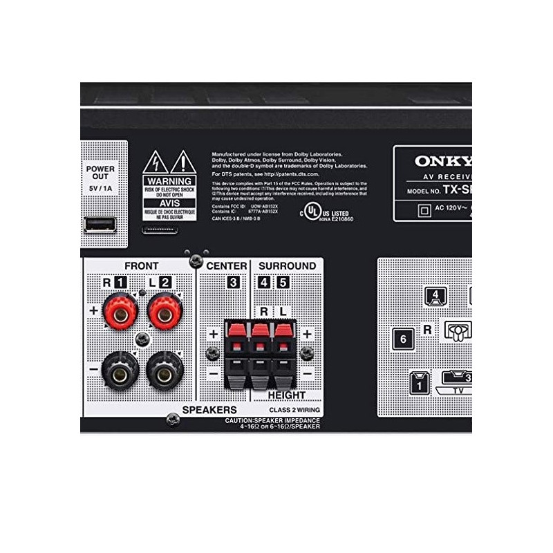Onkyo TX-SR393 | Receptor AV 5 canales 135 Watios, Previo