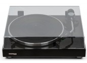 Thorens TD204 - Tocadiscos con brazo curvo y cabezar intercambiable - Color Negro Nogal