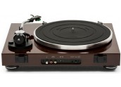 Thorens TD204 - Tocadiscos con brazo curvo y cabezar intercambiable - Color Negro Nogal