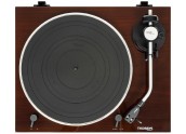 Thorens TD204 - Tocadiscos con brazo curvo y cabezar intercambiable - Color Negro Nogal