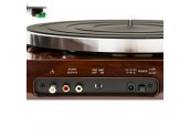 Thorens TD204 - Tocadiscos con brazo curvo y cabezar intercambiable - Color Negro Nogal