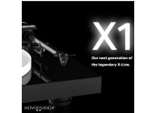 Project X1 B - Tocadiscos HIFI con salida balanceada y capsula Pick IT S2 | Color Blanco - Negro - Nogal