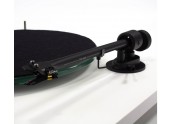 Project T1 - Tocadiscos HIFI con capsula Ortofon OM5E | Blanco - Negro - Nogal