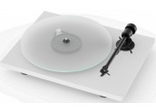 Project T1 - Tocadiscos HIFI con capsula Ortofon OM5E | Blanco - Negro - Nogal