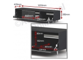 Just Racks JRL1650 mueble de television