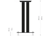 Solidsteel UL-4 | Soportes de suelo para altavoces - Altura de 455mm Solidsteel UL-4 | Soportes de suelo para altavoces - Altura de 455mm
