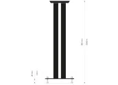 Solidsteel UL-6 | Soportes de suelo para altavoces - Altura de 655mm Solidsteel UL-6 | Soportes de suelo para altavoces - Altura de 655mm