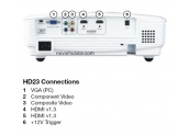 Proyector Optoma HD23 cine en casa DLP, Full HD 1920 x 180, optoma HD23, entrada