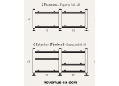 Artesania Audio Kit 19  IMPROVED Doble Tandem (sin baldas) Mueble HIFI con trata