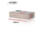 Mueble Just Racks JRS-120 Walnut