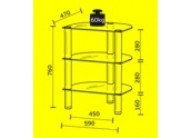 Mueble de Audio Just Racks R590 AL