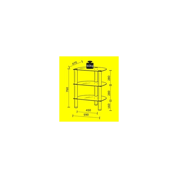 Mueble de Audio Just Racks R590 AL
