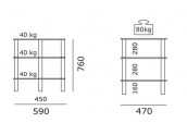 Mueble de Audio Just Racks R590 ALBG