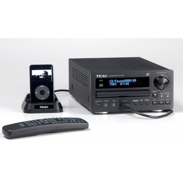 Teac CRH-227i Mini cadena base externa dock Ipod, CD con MP3, 2x25Watios. Radio 