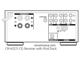 Teac CRH-227i Mini cadena base externa dock Ipod, CD con MP3, 2x25Watios. Radio 