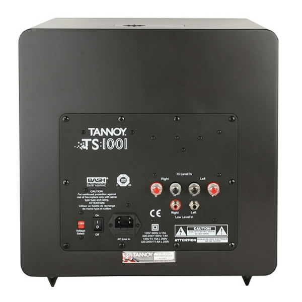 Tannoy TS1001 Subwoofer 300w. Altavoz de 250mm. Recinto cerrado. Entrada RCA. Te