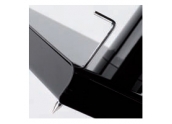 Q Acoustics 2000ST pareja de soportes de altavoz acabado brillante Negro/Blanco.