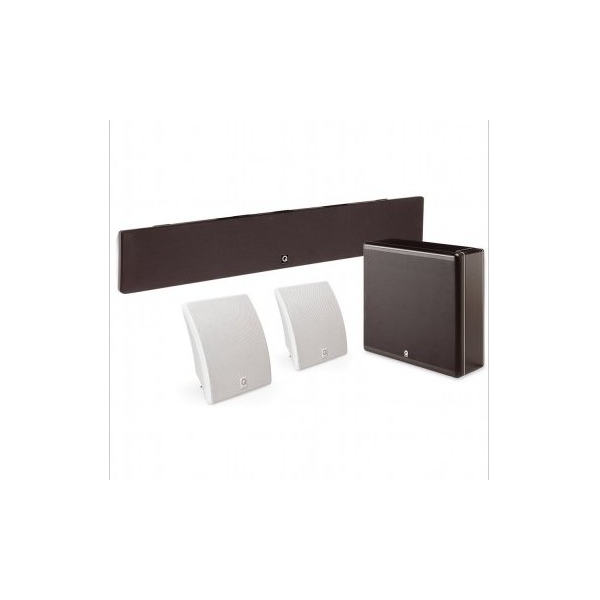 Q Acoustics Q AV 5.1 barra de sonido 127 cms ancho + traseros y subwoofer de 120