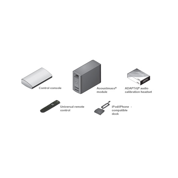 Bose Lifestyle V25 Sistema altavoces Doble Cubo, sintonizador FM, Base iPod, Man