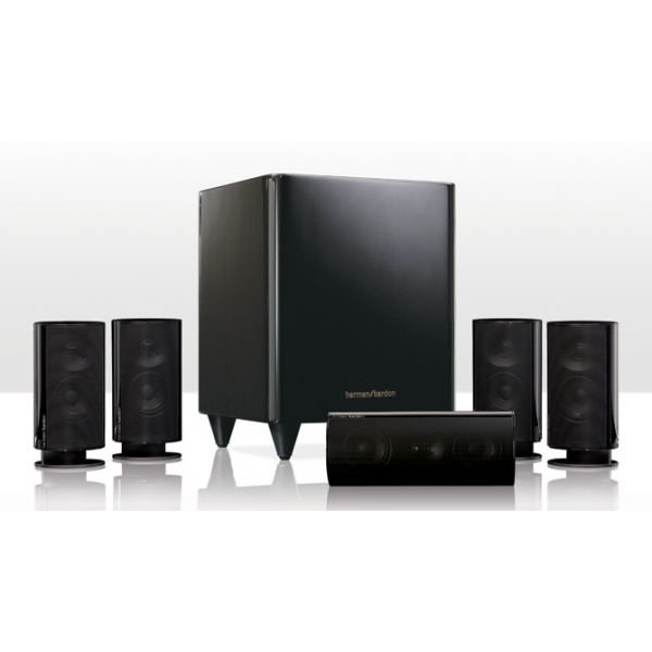Harman Kardon HKTS 20 Conjunto cine en casa, satelites 2 vias, 8 ohmios. Subwoof