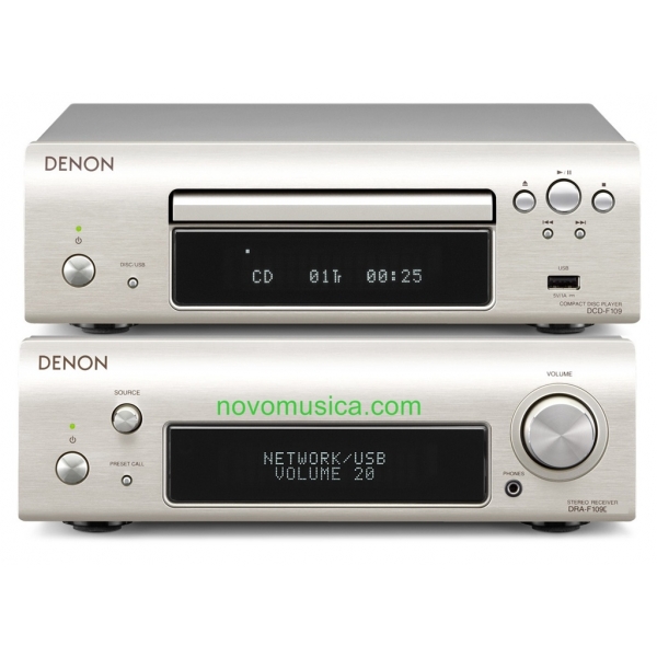 Micro Cadena Denon D-F109 DF109 Equipo sonido 65 Watios, Lector CD, altavoces, e