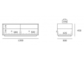 Just Racks JRA121 mueble de television