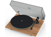 Project T1 - Tocadiscos HIFI con capsula Ortofon OM5E | Blanco - Negro - Nogal