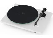 Project T1 - Tocadiscos HIFI con capsula Ortofon OM5E | Blanco - Negro - Nogal