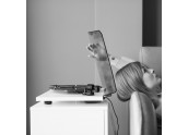Project T1 - Tocadiscos HIFI con capsula Ortofon OM5E | Blanco - Negro - Nogal