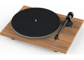 Project T1 - Tocadiscos HIFI con capsula Ortofon OM5E | Blanco - Negro - Nogal