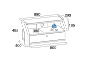 Gisan PLS60 mueble de television