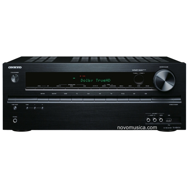 Receptor Onkyo TX-NR414 5 canales x 130Watios, compatible 3D, 6 entradas HDMI 1.