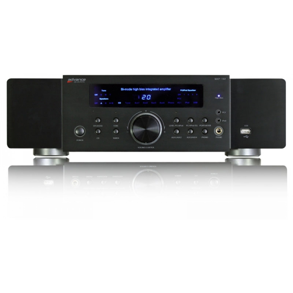 Advance Acoustic MAP102 Amplificador integrado 2x80Watios. Entrada USB e iPod fr