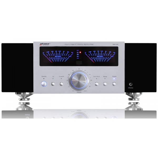 Advance Acoustic MAP308 Amplificador integrado 2x100 wats. Entrada giradiscos M
