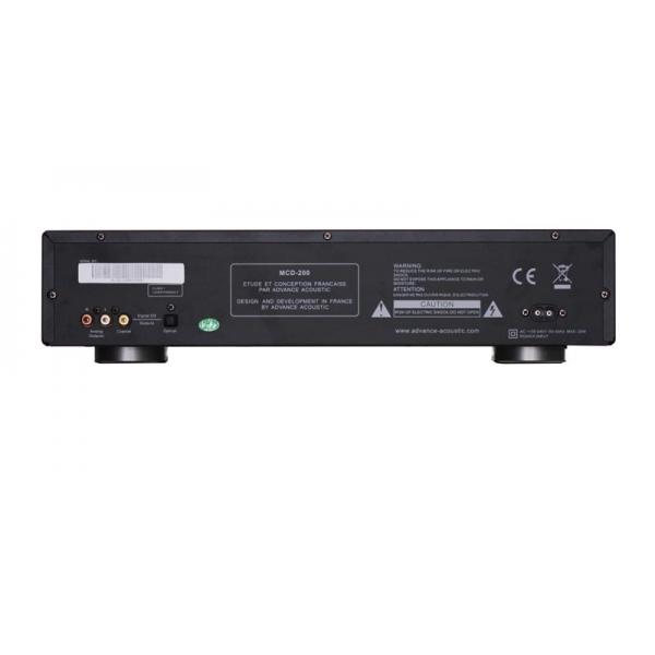 Advance Acoustic MCD200 Lector CD, MP3, HDCD, salidas digitales optica y coaxial