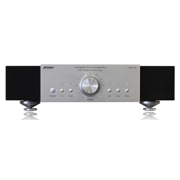Advance Acoustic MPP206 Preamplificador estereo. 4 entradas RCA  + 1 phono, mand