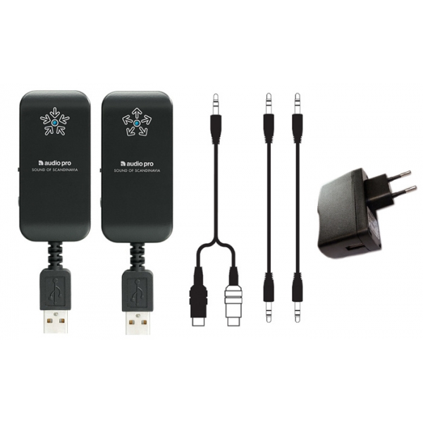 Set inalámbrico Audio Pro WF-100 consta de emisor TX-100 y receptor RX-100 para 
