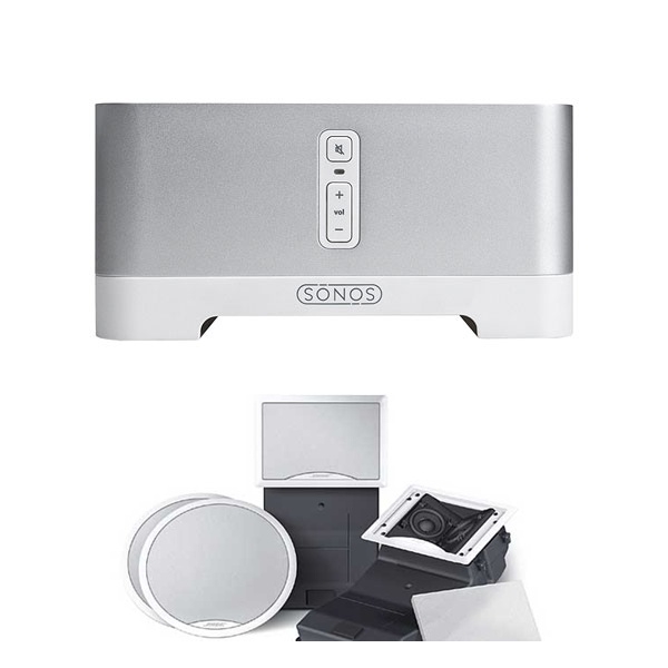 Sonos Connect Amp y Bose 191 altavoces empotrar