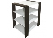 Norstone Kubben Mueble para HIFI de 4 estantes. Altura 76cms