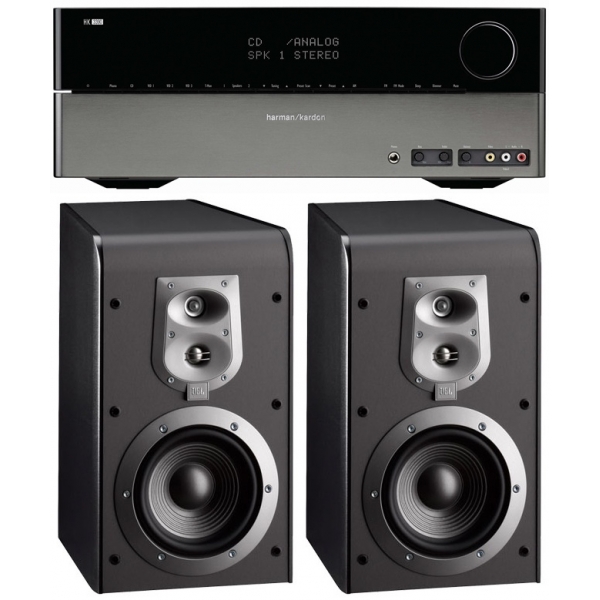 Harman Kardon HK3390 + JBL ES30 conjunto formado por receptor estéreo de 80W + a
