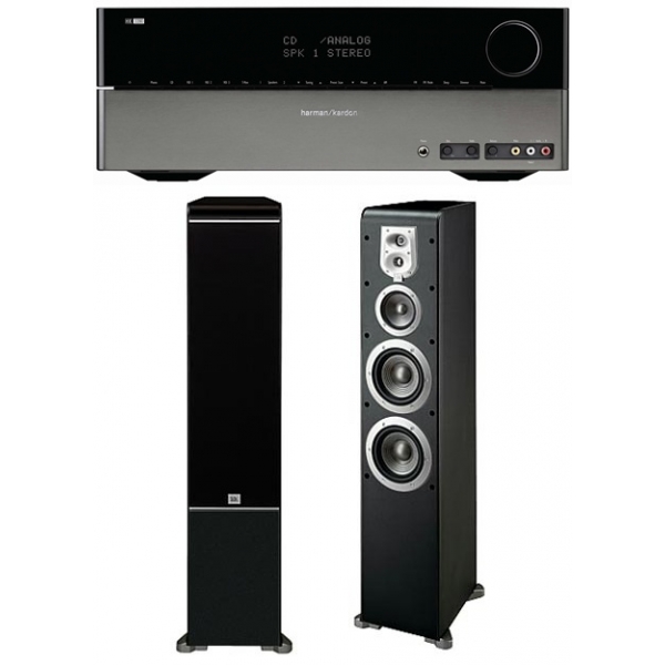 Harman Kardon HK3390 + JBL ES80 conjunto formado por receptor estéreo de 80W + a