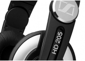 Sennheiser HD205 II auriculares Pro/DJ dinámico abierto con una cápsula abatible