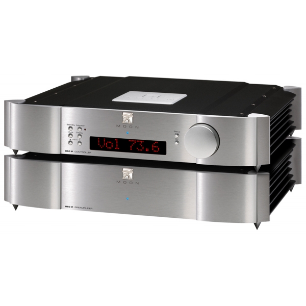 Moon 850P previo estéreo de referencia. Circuitería de audio flotante, chásis do