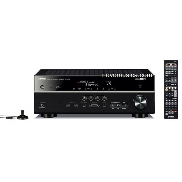 Receptor AV Yamaha RX-V473 5 canales 3D 4K airplay yamaha remote app