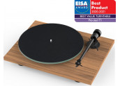 Project T1 - Tocadiscos HIFI con capsula Ortofon OM5E | Blanco - Negro - Nogal