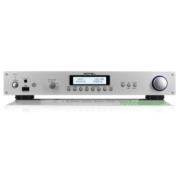 Amplificador Rotel RA-11 de 40 Watios con 2 entradas digitales ópticas, 2 coaxia